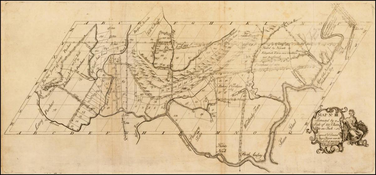 zemljevid kolonialna Boston