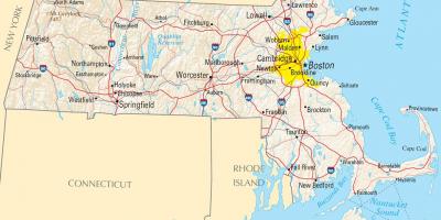 Boston na zemljevidu