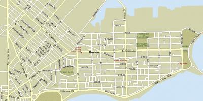 Ulici zemljevid Boston